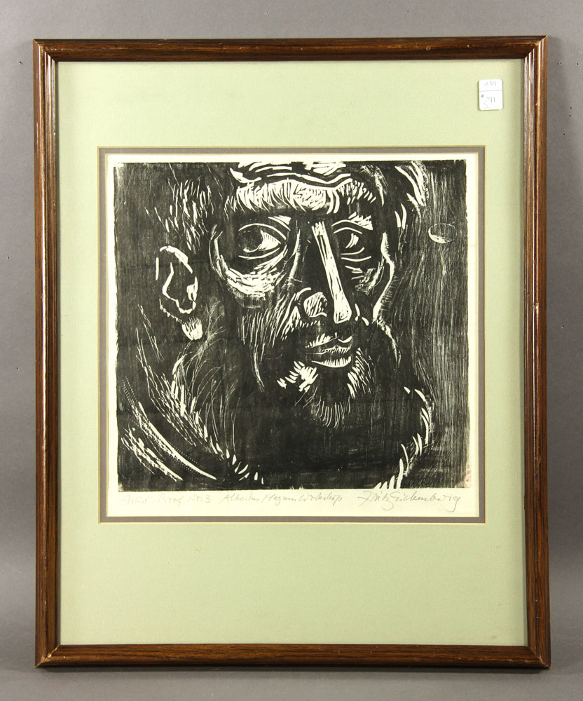 Appraisal: - Eichenberg Artist Proof Wood Cut Fritz Eichenberg German-American -