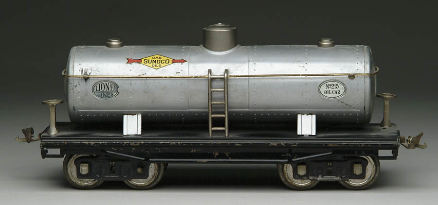 Appraisal: LIONEL STANDARD GAUGE TANK CAR Hard to find car Sunoco