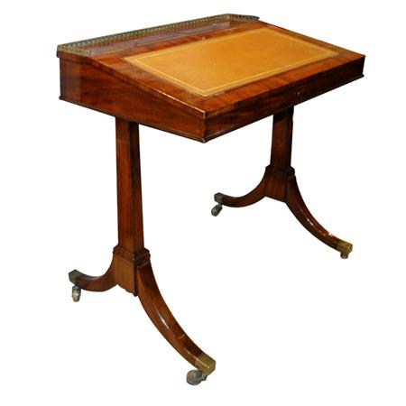 Appraisal: Regency Slant Front Writing Table Estimate nbsp nbsp nbsp -