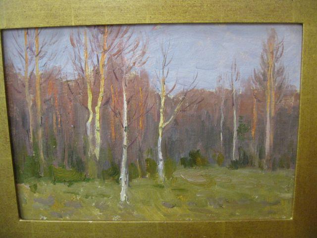 Appraisal: Leonid Petrovich Baikov Landscape with Trees famous Russian artist born