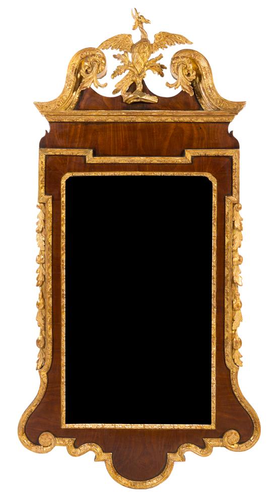 Appraisal: Sale Lot A George III Style Parcel Gilt Mahogany Mirror