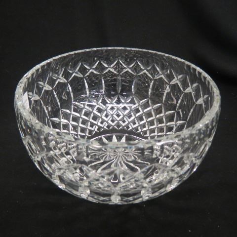 Appraisal: Cut Crystal Bowl diamond cross-hatching design diameter attributed to Waterford