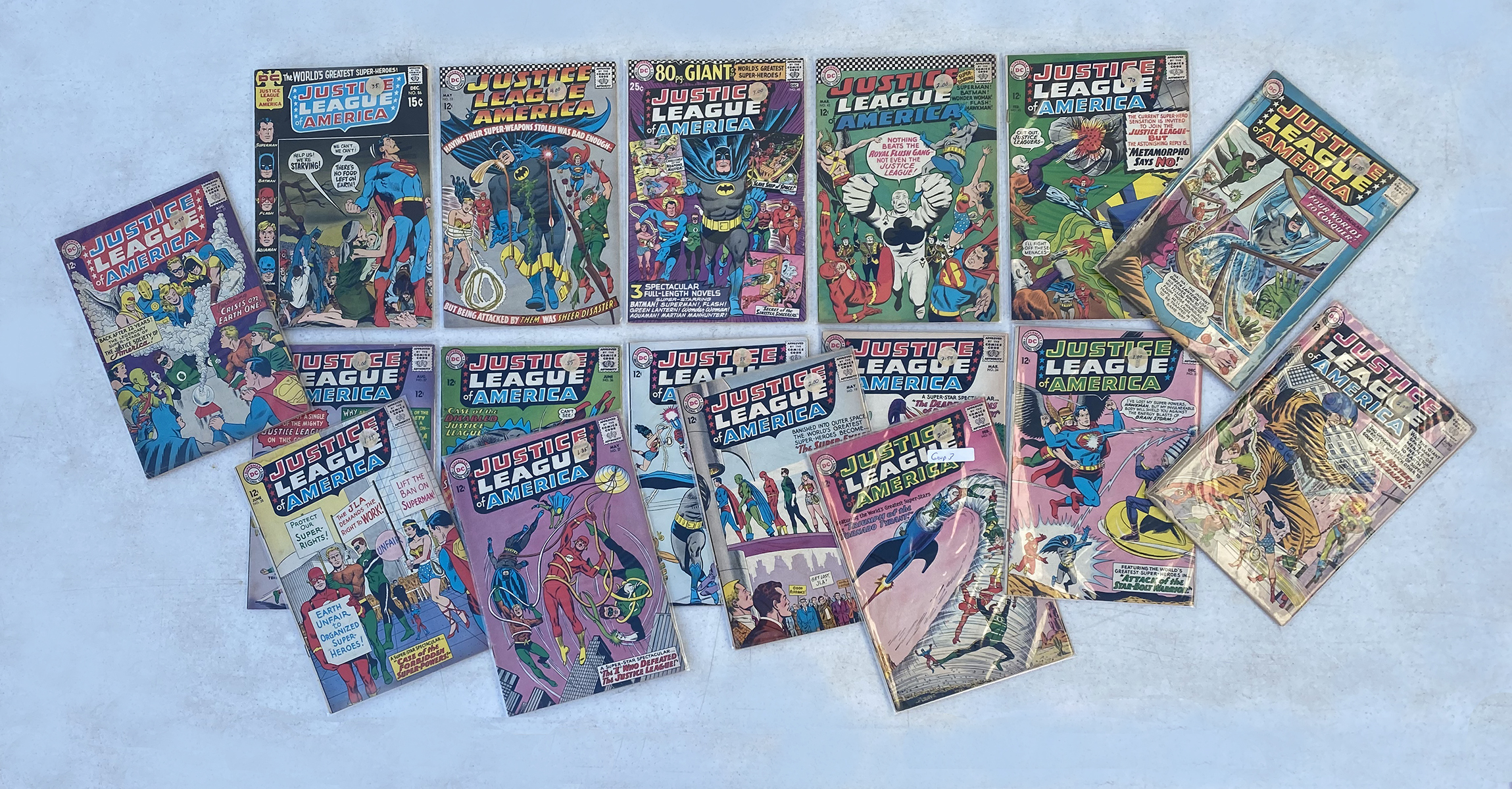 Appraisal: SILVER AGE DC JUSTICE LEAGUE OF AMERICA COMIC BOOKS volumes