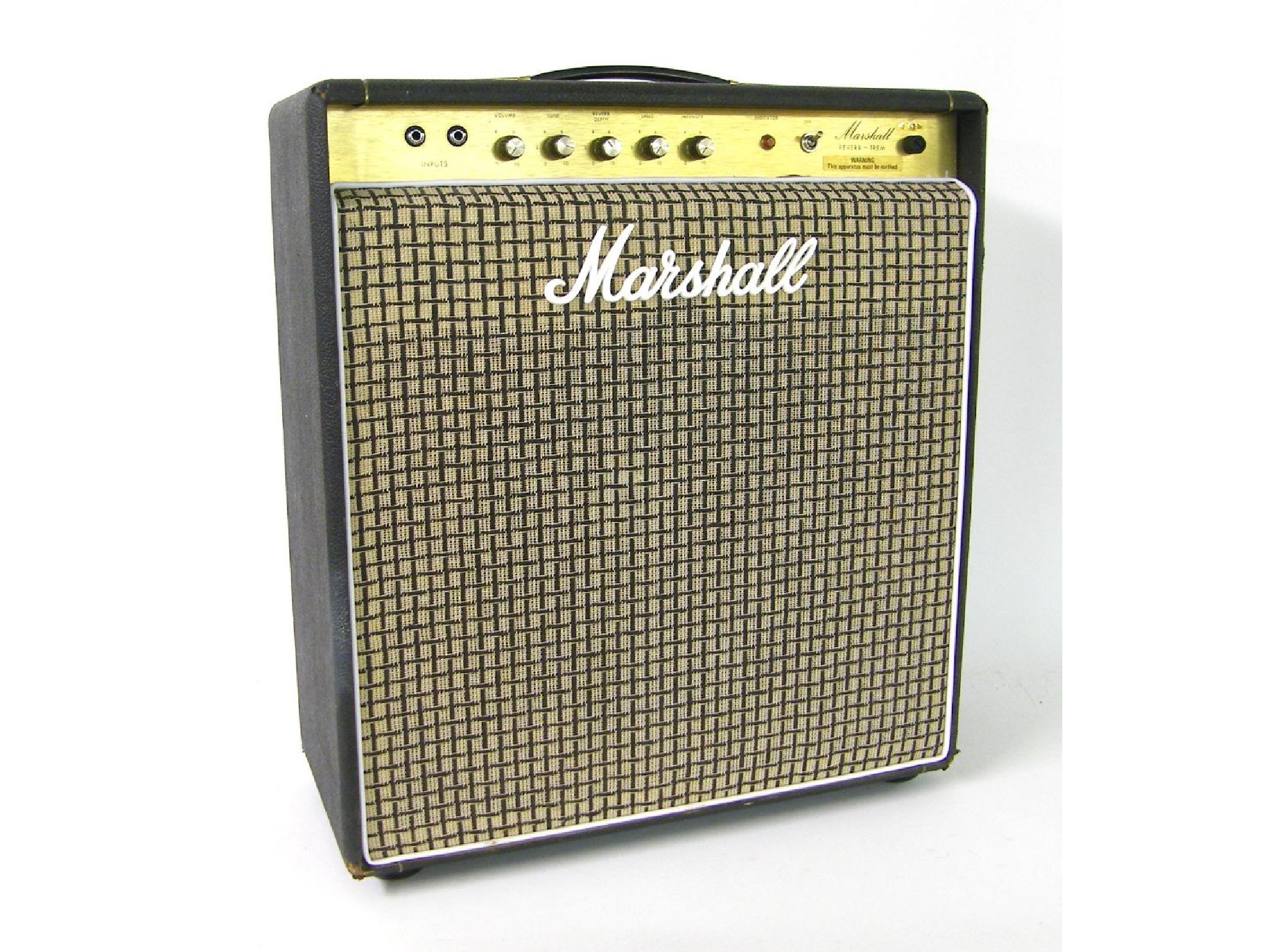 Appraisal: Marshall Reverb-Trem guitar amplifier replaced speaker grille cloth appears to