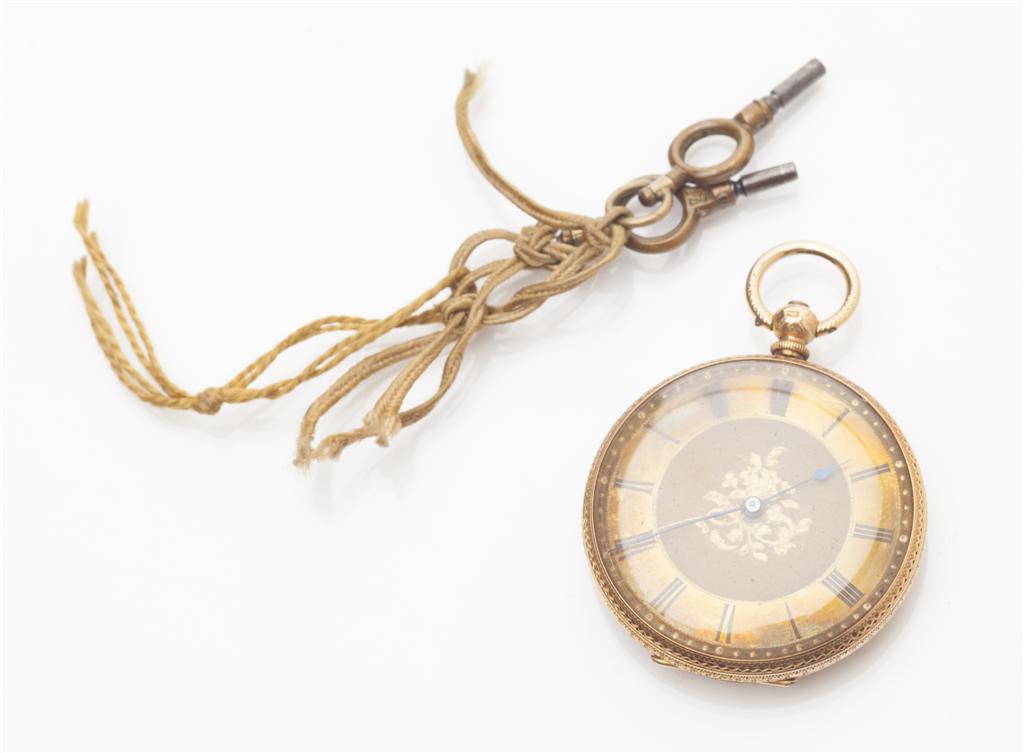 Appraisal: A Victorian pocket watch the engraved case marked K plain