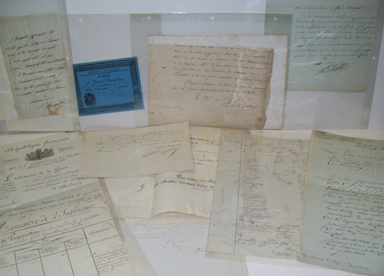 Appraisal: NAPOLEON I Group of Napoleonic items including Documents and Letters