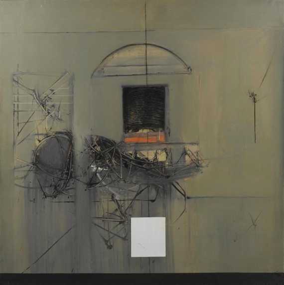 Appraisal: SCANAVINO EMILIO Genua - Milan La Finestra Oil on canvas