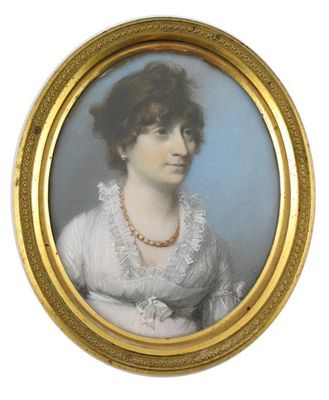 Appraisal: George Engleheart - Portrait of Mrs Jane Long half length