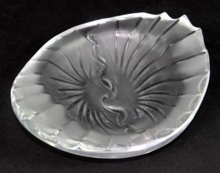 Appraisal: LALIQUE FRANCE DISH Lalique France dish Signed Lalique France Heavy