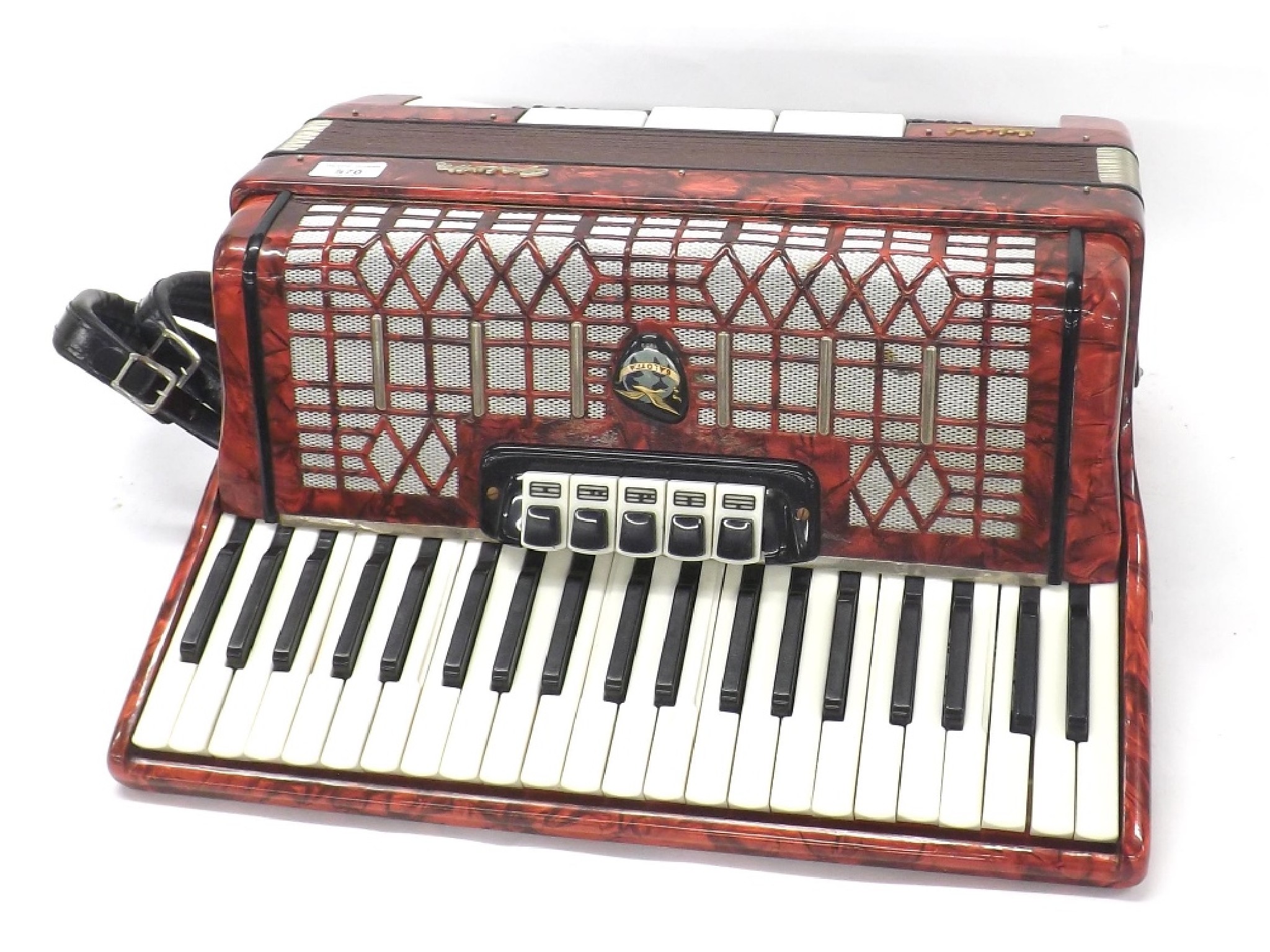 Appraisal: Galotta one hundred and twenty button piano accordion red pearloid