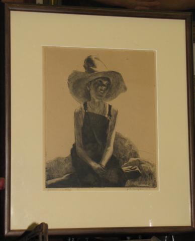 Appraisal: John Edward Costigan - x etching signed lower right in