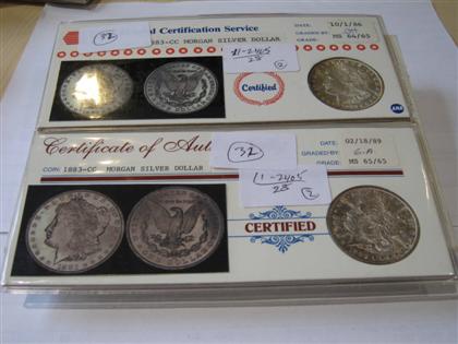 Appraisal: -CC U S silver dollars pcs