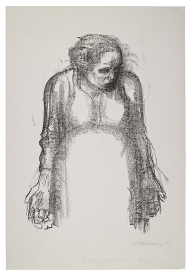 Appraisal: K THE KOLLWITZ Die Witwe I Lithograph x mm x