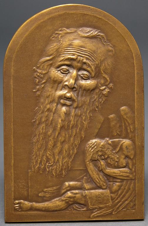 Appraisal: Louis Chatel Rosenthal Russian American - bronze plaque signed and