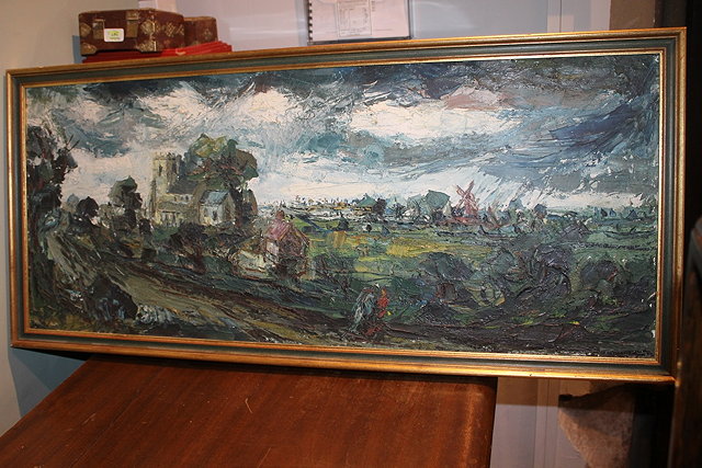 Appraisal: David Smith British - The church at Glendale Norfolk signed