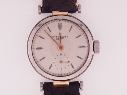 Appraisal: Patek Philippe stainless and gold with T lugs J mvt