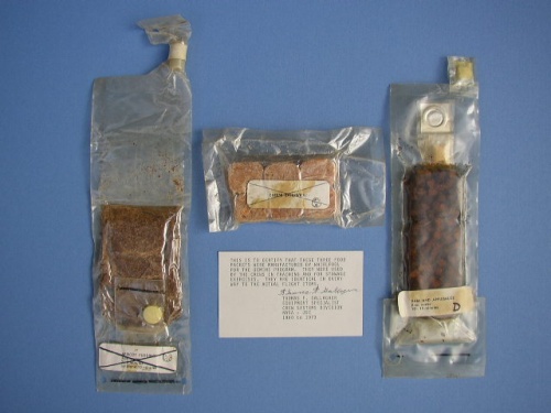 Appraisal: Gemini and Apollo Prototype Food Packets Group of three food