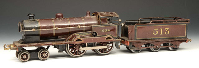 Appraisal: A BASSETT- LOWKE CLOCKWORK - - 'O' GAUGE LOCOMOTIVE and