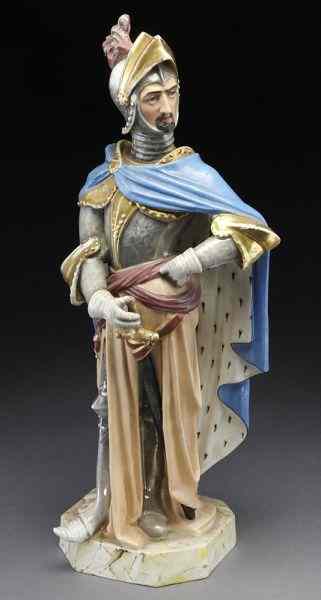 Appraisal: French Jacob Petit porcelain figure of a Knight dressed in