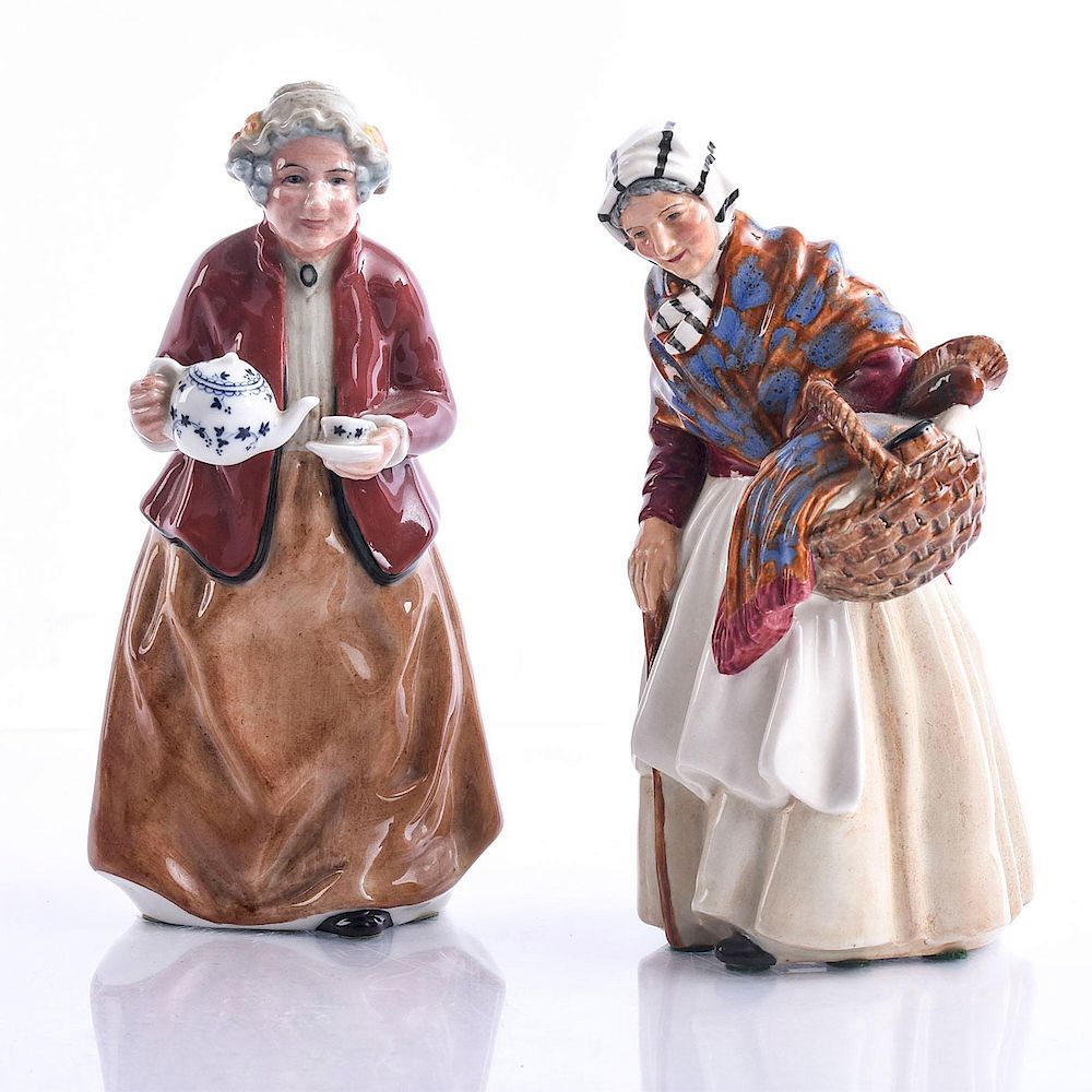 Appraisal: ROYAL DOULTON FIGURINES TEATIME AND GRANDMA HN HN Issued -