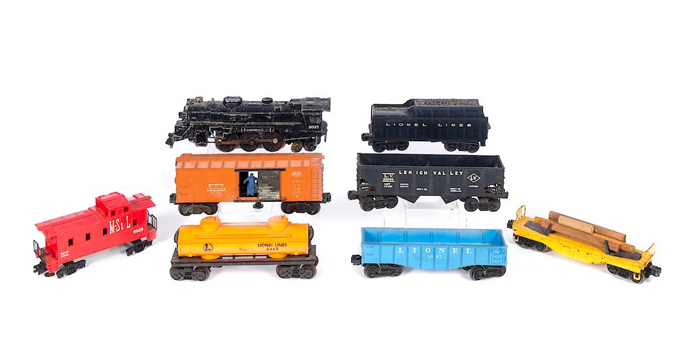 Appraisal: Antique Toy Train Cars Good condition with normal wear Please