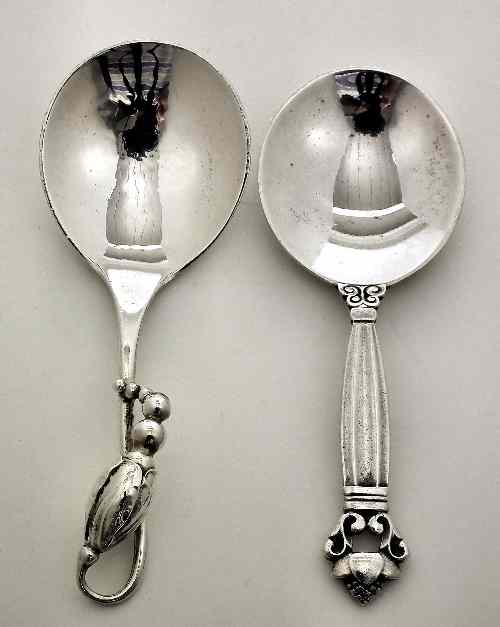 Appraisal: A th Century Danish silver caddy spoon of ''Magnolia Blossom''