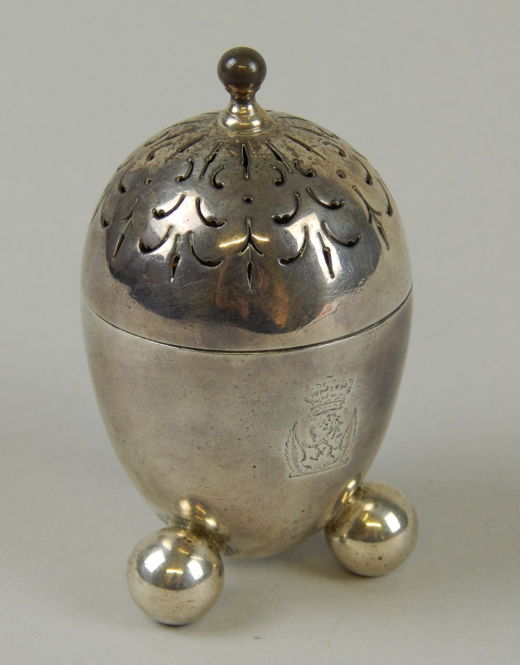 Appraisal: A Victorian silver pepperette by F B Thomas London of