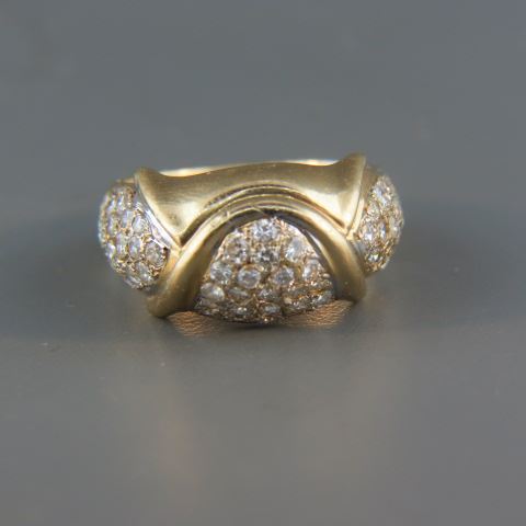 Appraisal: Diamond Ring round diamonds totaling carats in k yellow gold