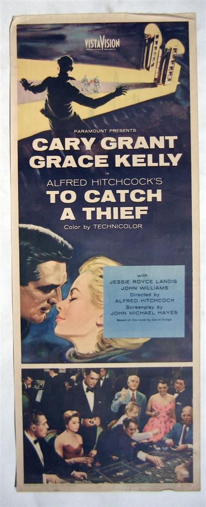 Appraisal: piece Movie Poster To Catch a Thief Paramount Color litho