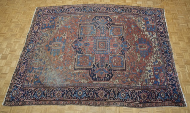 Appraisal: Late th c Double Mihrab Persian Carpet Natural dyes Turkish