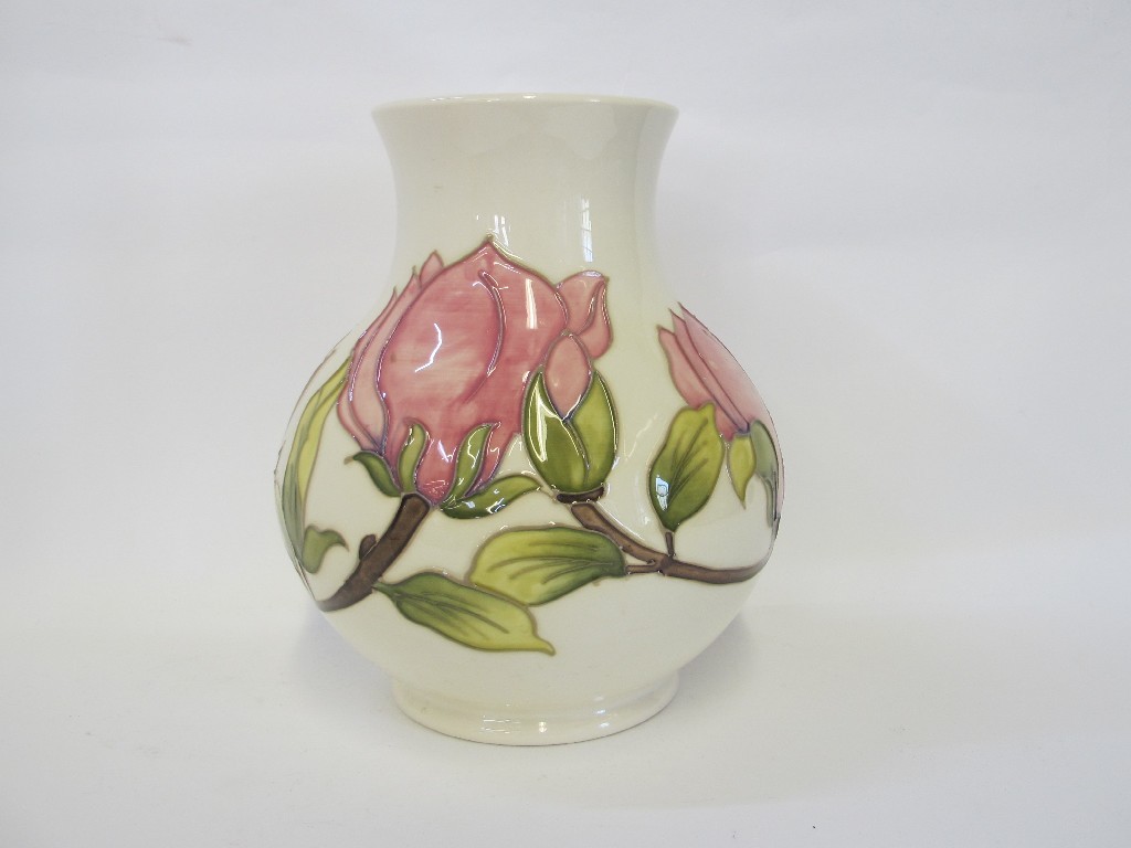 Appraisal: Moorcroft 'Magnolia' pattern vase