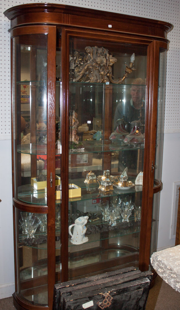 Appraisal: Glass china cabinet