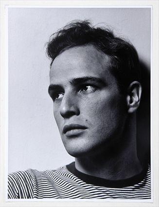 Appraisal: HALSMAN PHILIPPE MARLON BRANDO CIRCA PRINTED LATER Gelatin Silver Print