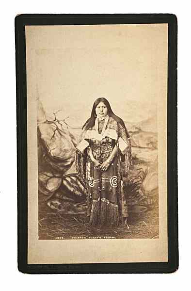 Appraisal: W H Jackson Photograph of Chipeta Ouray's Squaw Albumen boudoir