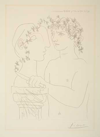 Appraisal: PABLO PICASSO Jeune Sculpteur au Travail Etching x mm x