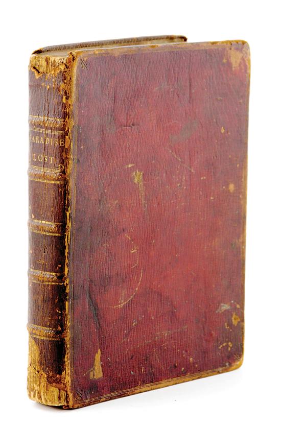 Appraisal: Rare early book John Milton's Paradise Lost of Southern interest