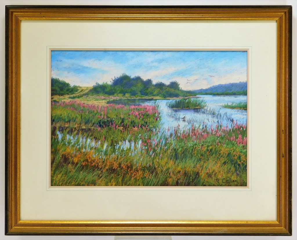 Appraisal: ROBERT J COLLIER SUMMER LAKE PASTEL DRAWING United States -