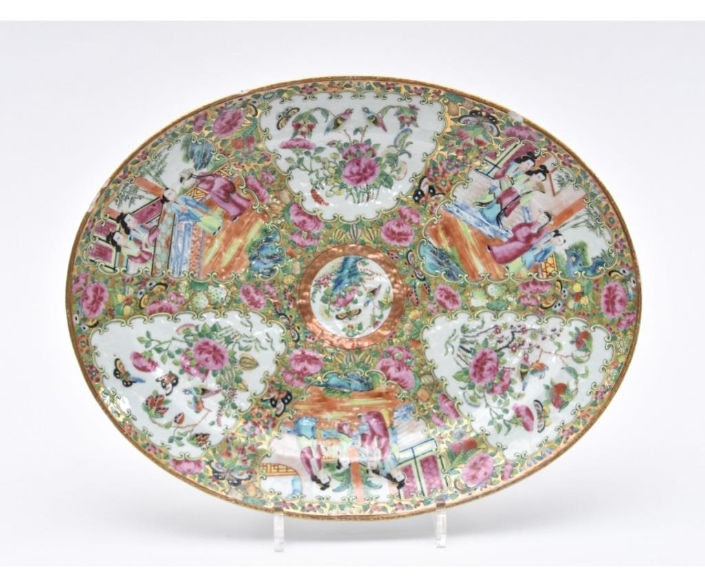 Appraisal: Rose Medallion oval platter th c h x l x