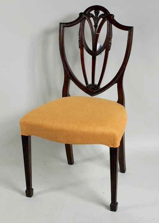 Appraisal: Period Hepplewhite Side Chair Period English or Scottish Hepplewhite carved