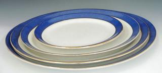 Appraisal: Set of Four English Porcelain Graduated Platters th c by