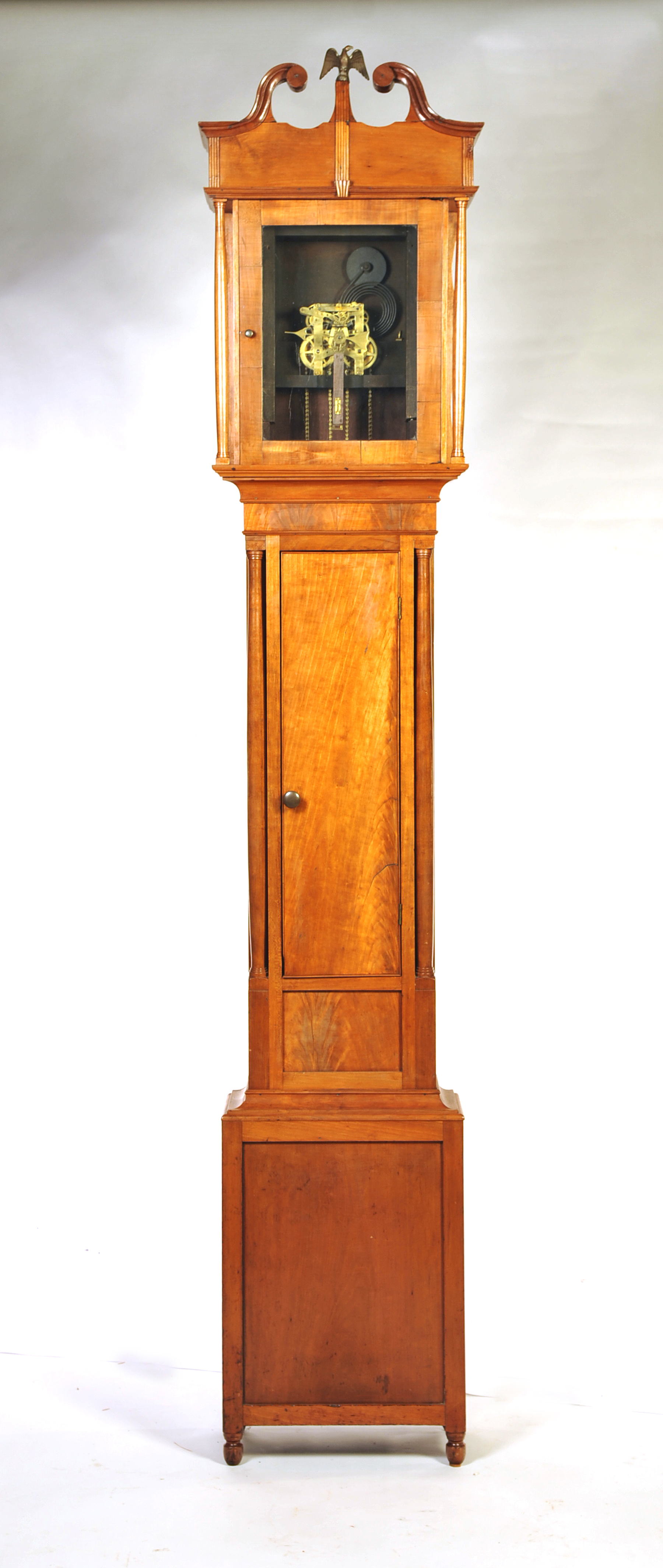 Appraisal: SHERATON TALL CASE CLOCK American st quarter- th century Broken