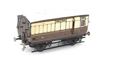 Appraisal: Kitbuilt O Gauge Great Western -wheel Passenger Luggage Van Superbly