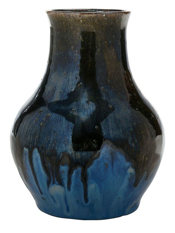 Appraisal: Bachelder Pottery Vase With Rare Glaze Oscar Louis Bachelder b