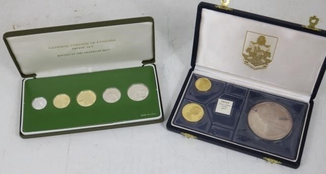 Appraisal: FRANKLIN MINT COIN LOT TO INCLUDE A SILVERJUBILEE PROOF BERMUDA