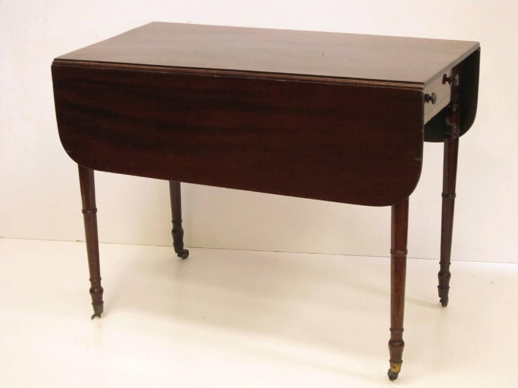 Appraisal: An early th Century mahogany Pembroke Table fitted drawer on