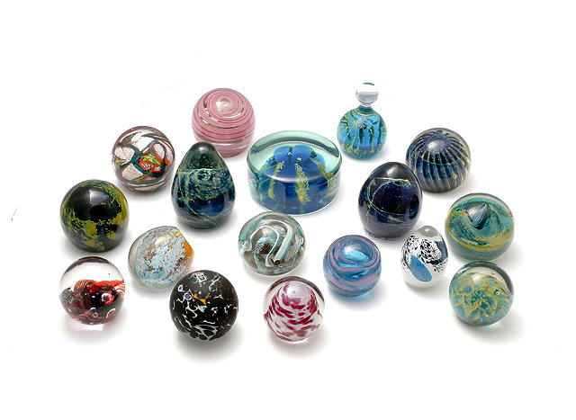 Appraisal: A COLLECTION OF MDINA AND MDINA TYPE MALTESE GLASS PAPERWEIGHTS