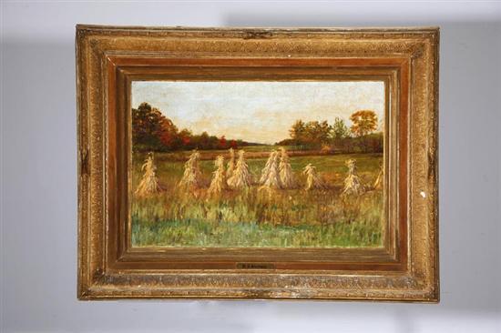 Appraisal: AGRICULTURAL LANDSCAPE ATTRIBUTED TO H A GOODWIN LATE TH CENTURY