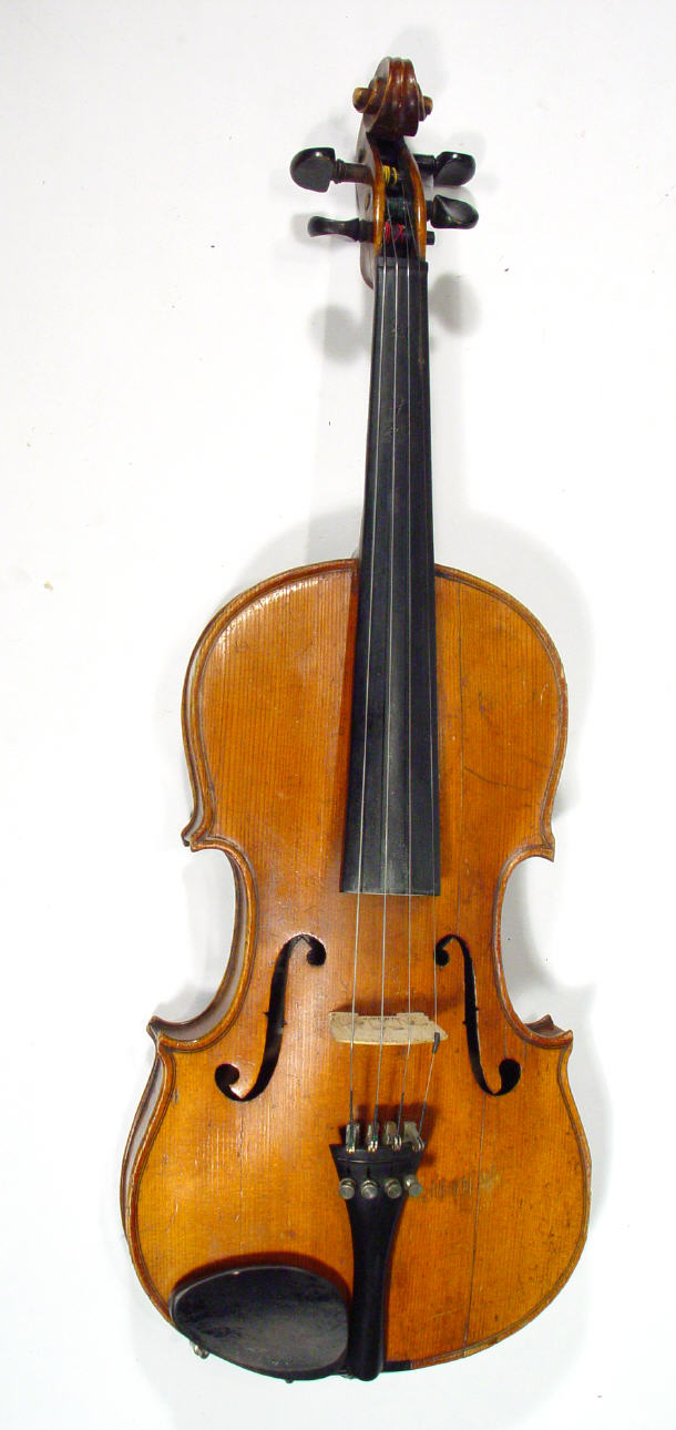 Appraisal: Two cased violins both three quarter size one 'The Maidstone'