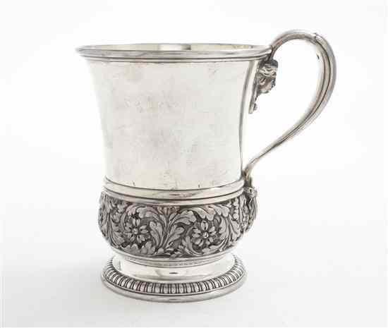 Appraisal: An American Sterling Silver Cup Tiffany Co early th century