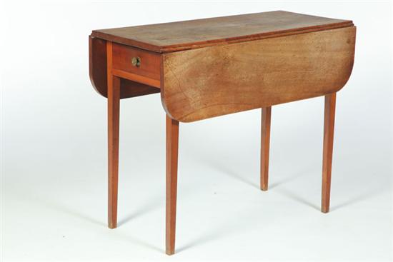 Appraisal: HEPPLEWHITE TABLE New England early th century birch and pine